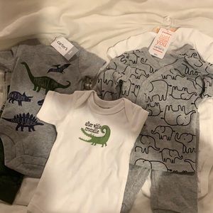 Set of 3 unisex clothes 3m, 6m, 0-6m